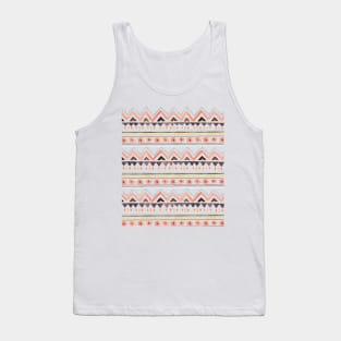 southwest inspired pattern in white Tank Top